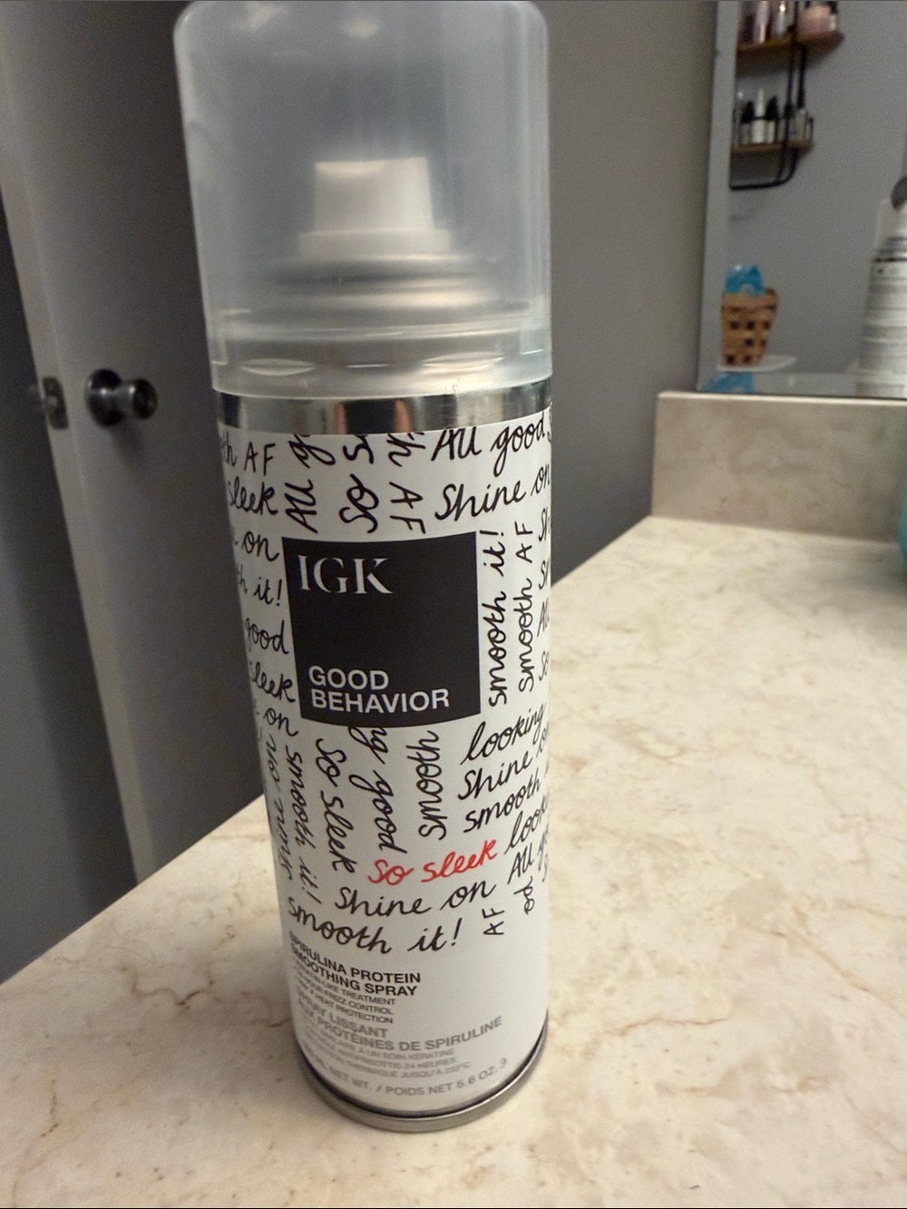 IGK Good Behavior Heat Protectant Spray - White